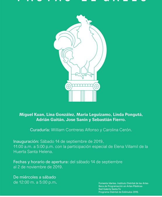 Exposición Pastas el gallo – curaduría por Carolina Cerón y William Contreras Alfonso