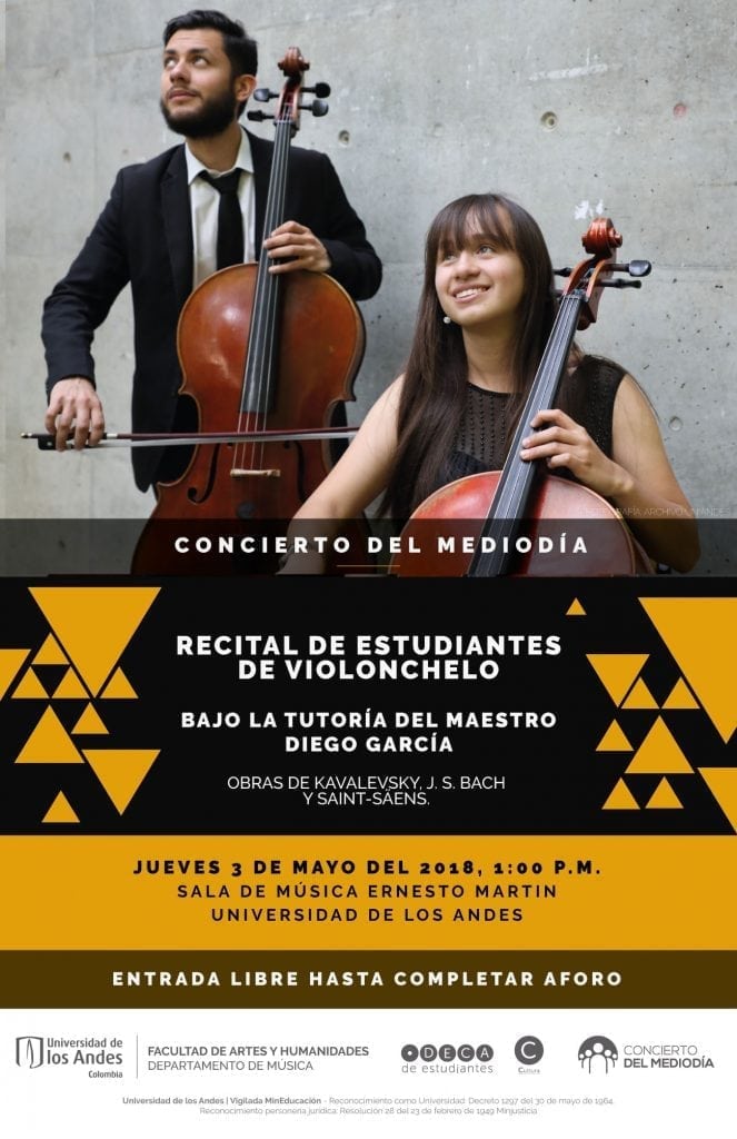 Franja concierto del mediodía: Recital de estudiantes de violonchelo