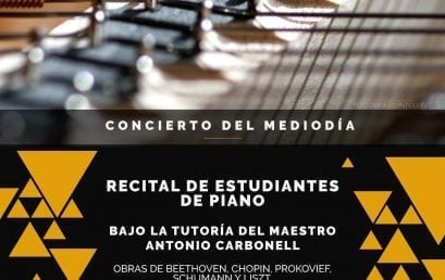 Franja concierto del mediodía: Recital de estudiantes de piano