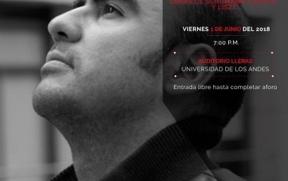 Recital de grado de maestría: Diego Castillo, piano (Colombia)