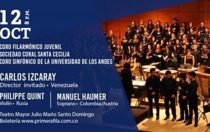 Concierto: Coro Sinfónico de la Universidad de los Andes, el Coro Filarmónico Juvenil y la Sociedad Coral Santa Cecilia