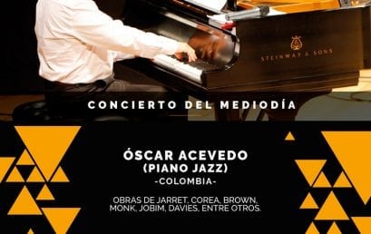 Concierto de mediodía: Óscar Acevedo, piano jazz (Colombia)