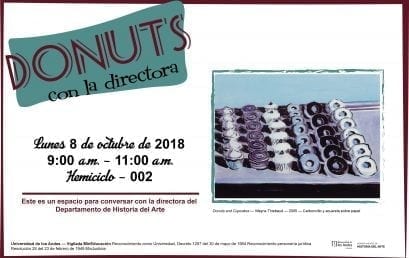 Donut’s con la directora de Historia del Arte