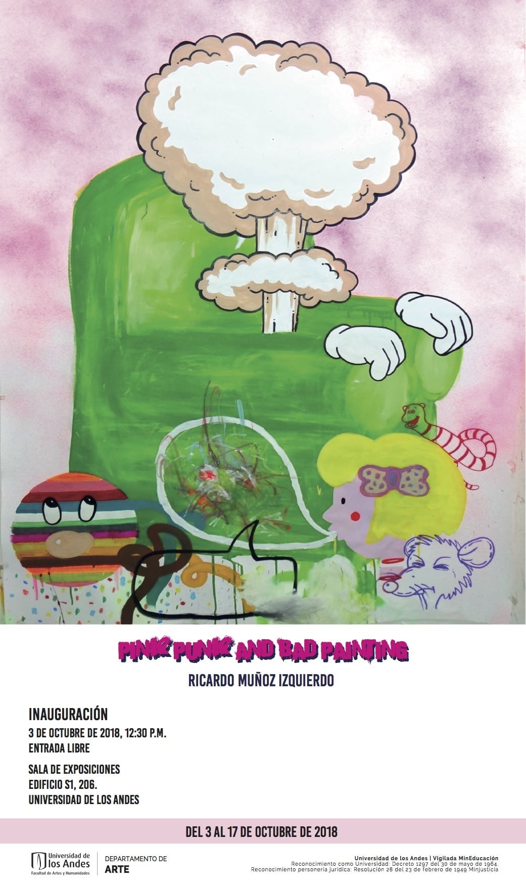 Exposición Pink Punk and Bad Painting de Ricardo Muñoz