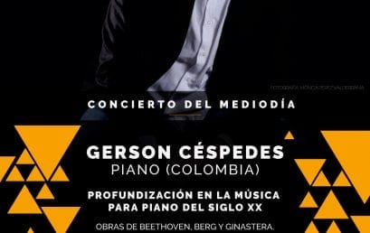 Concierto del mediodía: Gerson Céspedes, piano (Colombia)