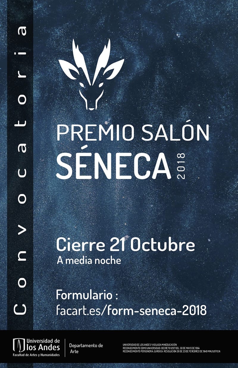 La convocatoria Premio Salón Séneca 2018 estará abierta hasta el 21 de octubre de 2018.
