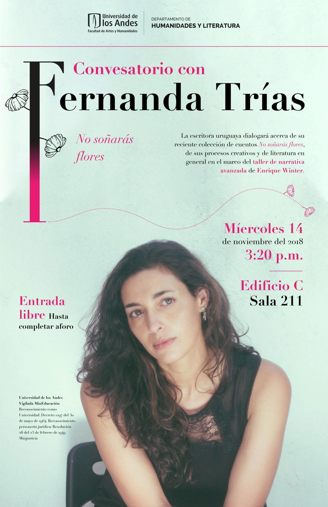 La escritora uruguaya dialogará acerca de su reciente colección de cuentos 