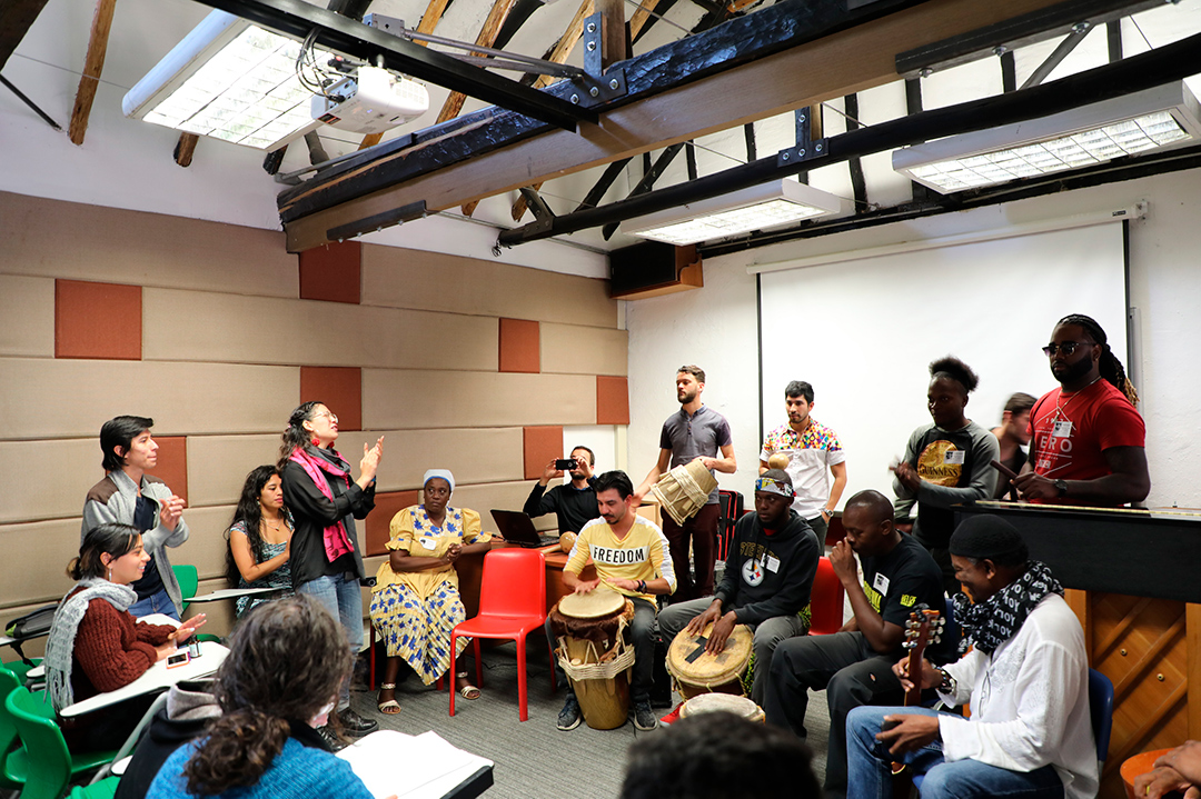 Galería: Uniandinos realizan intercambio musical con The Garifuna Collective (Belice)