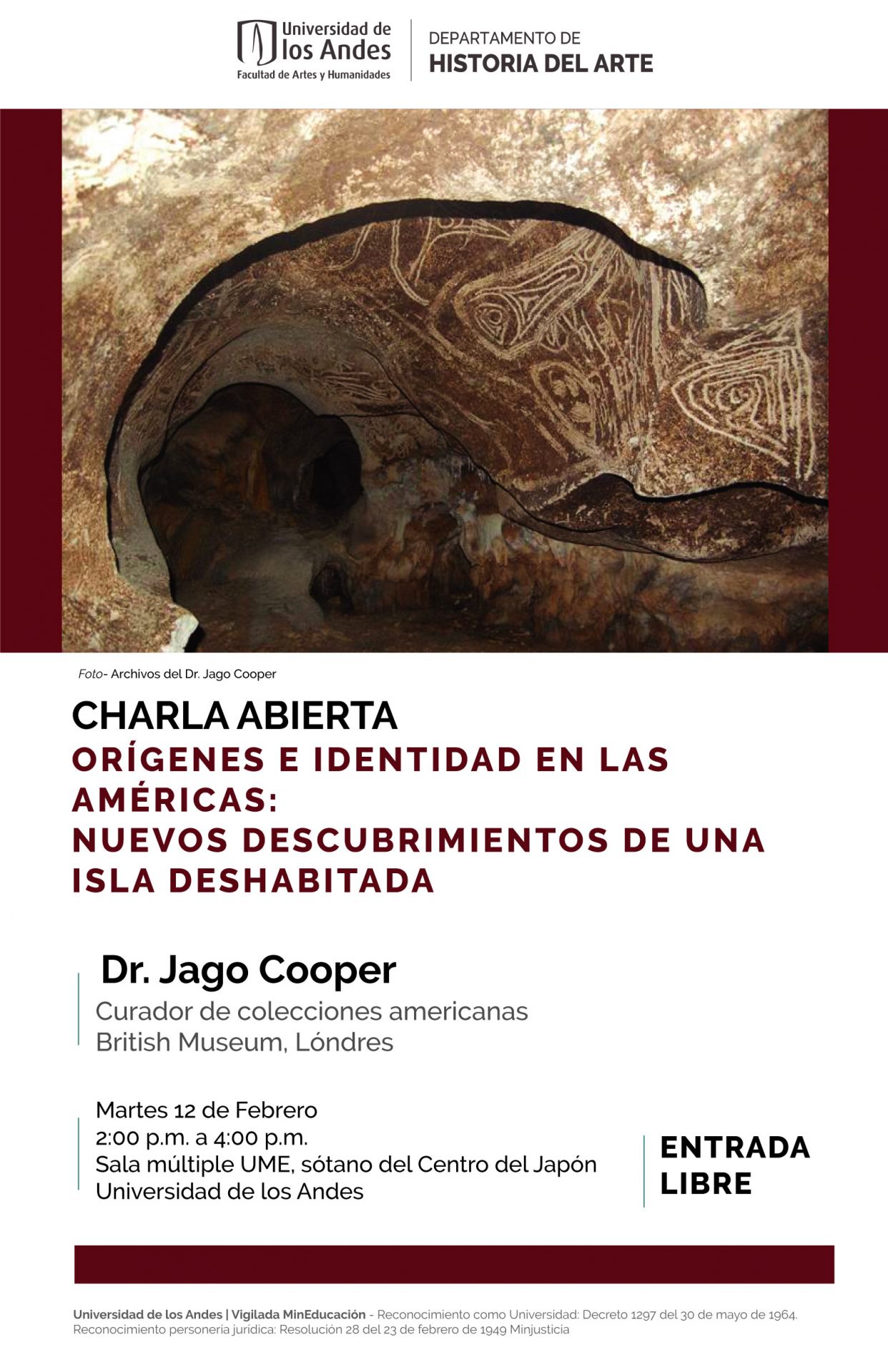 Charla Orígenes e identidad en las Américas: nuevos descubrimientos de una isla deshabitada