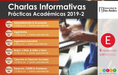 Charlas informativas Prácticas Académicas 2019-2