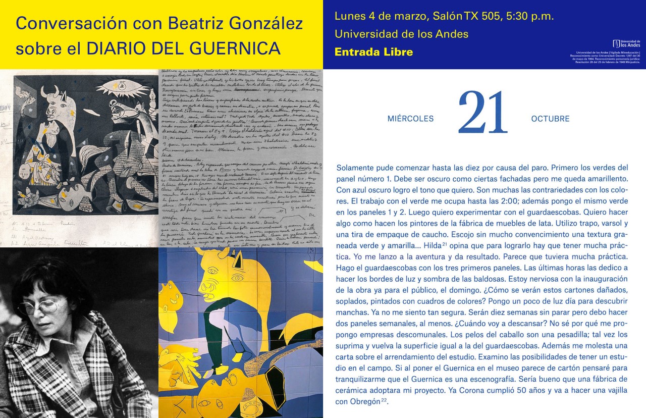 Una conversación con Beatriz González sobre el Diario del Guernica