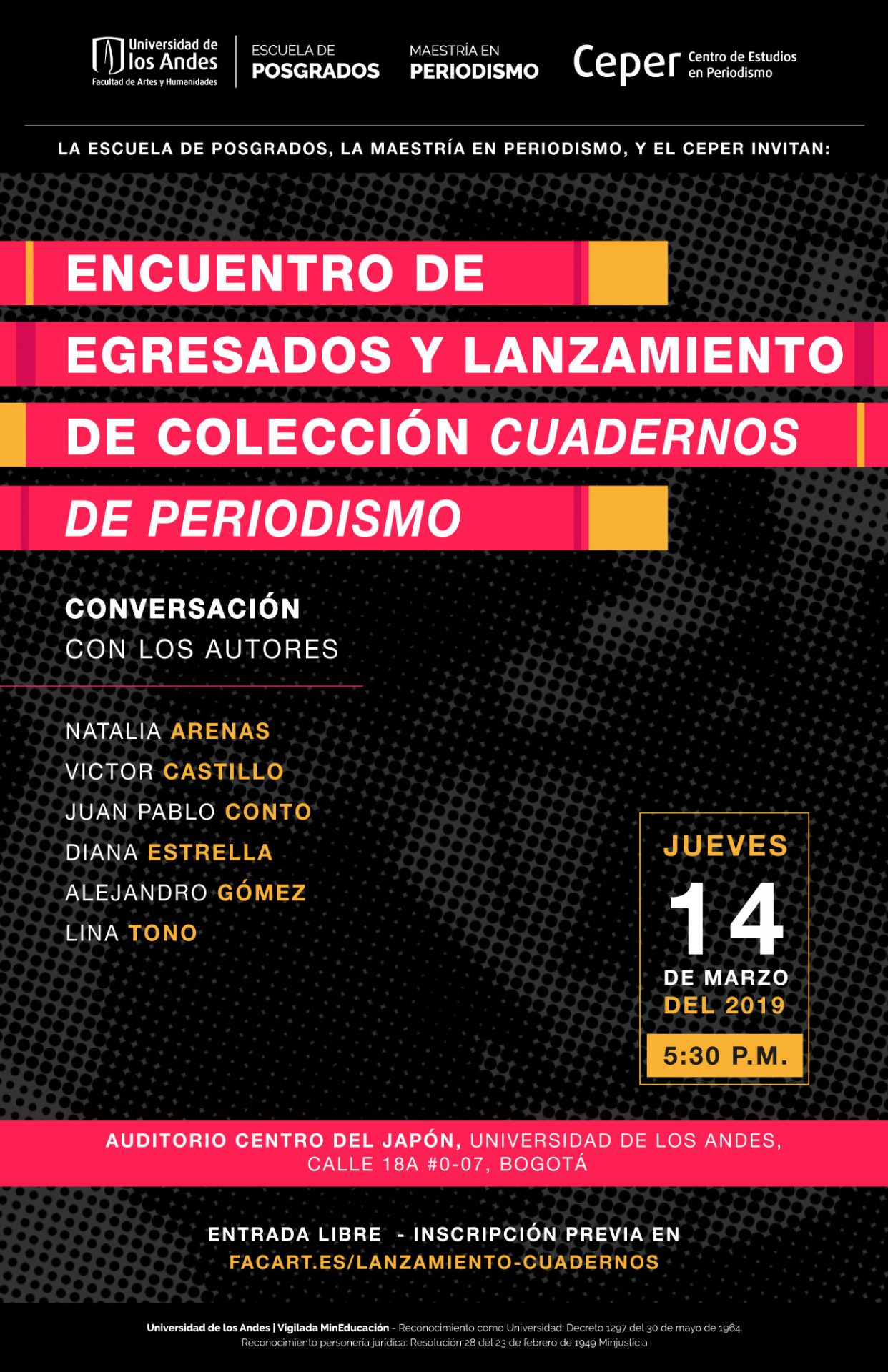 Lanzamiento de la Colección Cuadernos de Periodismo - Universidad de los Andes