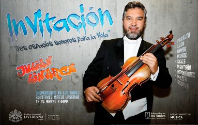 Concierto: Tres espacios sonoros para la viola. Julián Linares, viola (Colombia)