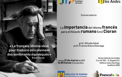 Conferencia: La importancia del idioma francés para el filósofo rumano Emil Cioran