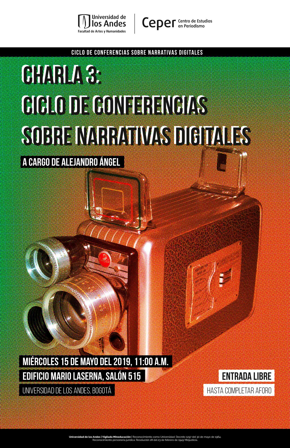 Charla 3: Ciclo de conferencias sobre narrativas digitales