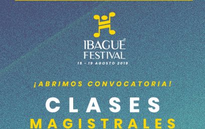Convocatoria: Clases magistrales gratuitas con los artistas del #IbaguéFest2019