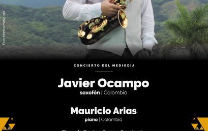 Concierto del Mediodía: Javier Ocampo (saxofón) y Mauricio Arias (piano)