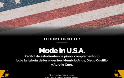 Concierto del Mediodía: Made in U.S.A. – Recital de estudiantes de piano complementario