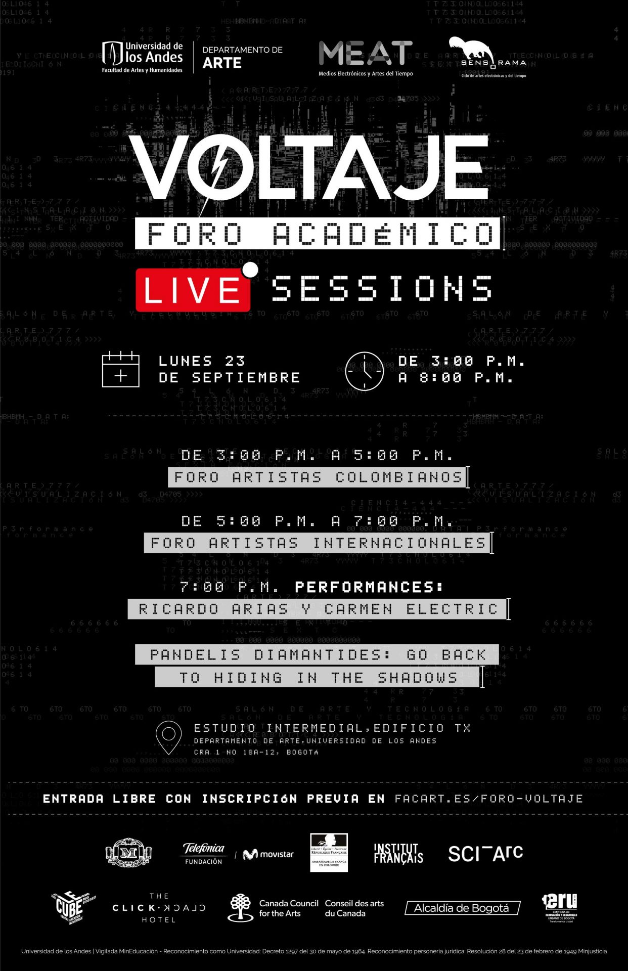 Foro académico & Live sessions - Voltaje 6ª Edición