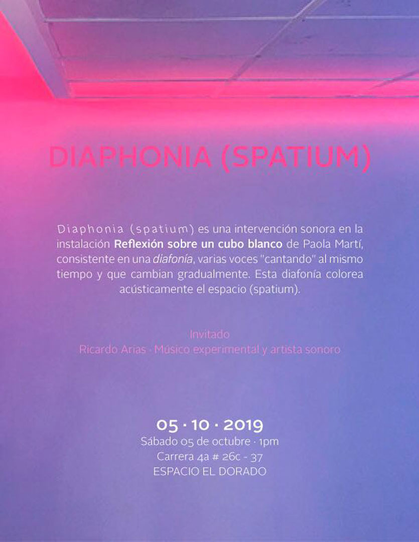 Diaphonia (Spatium): Intervención sonora