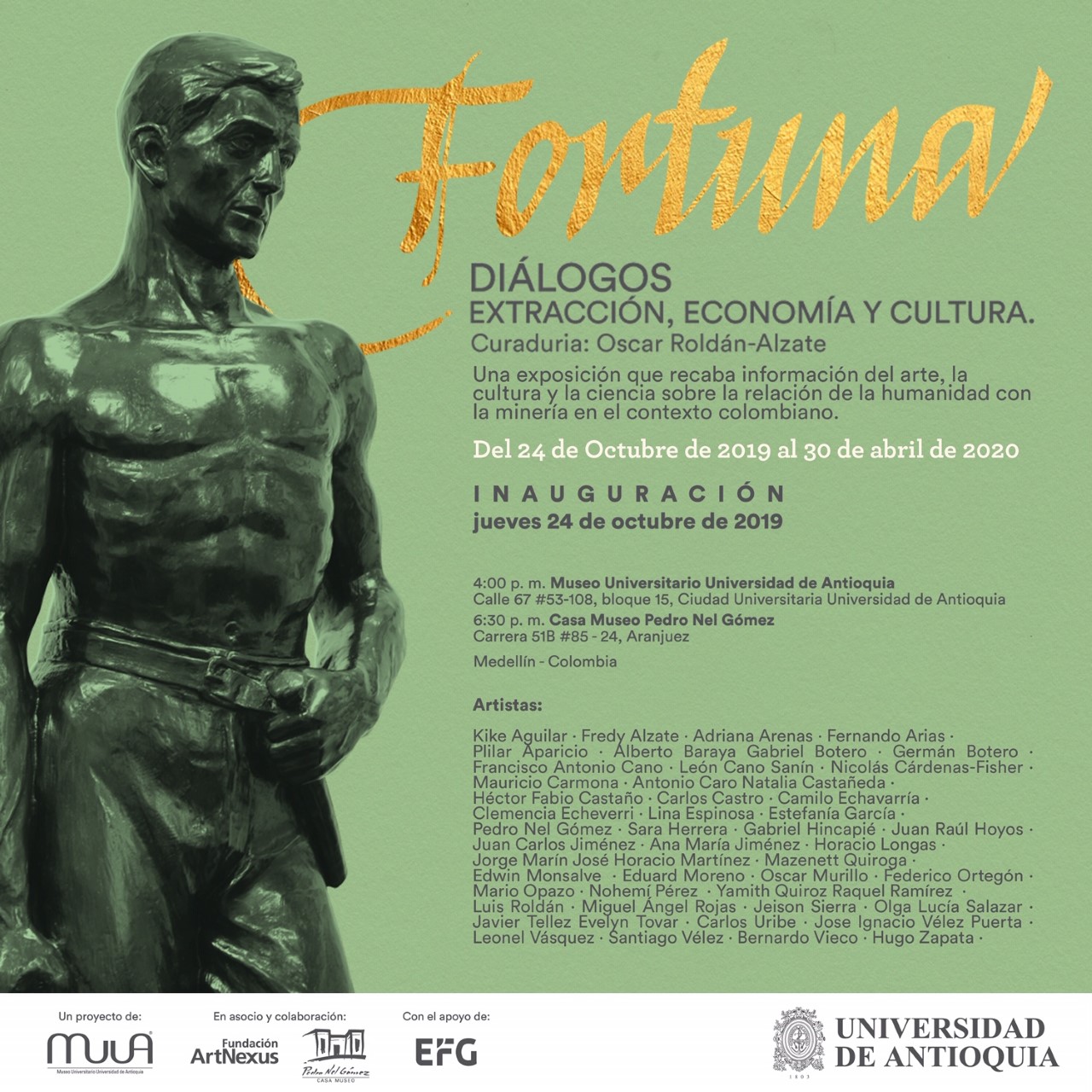 Exposición Fortuna: Diálogos, extracción, economía y cultura
