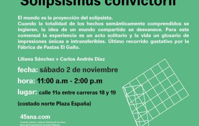 Solipsismus convictorii | Exposición Pastas el Gallo