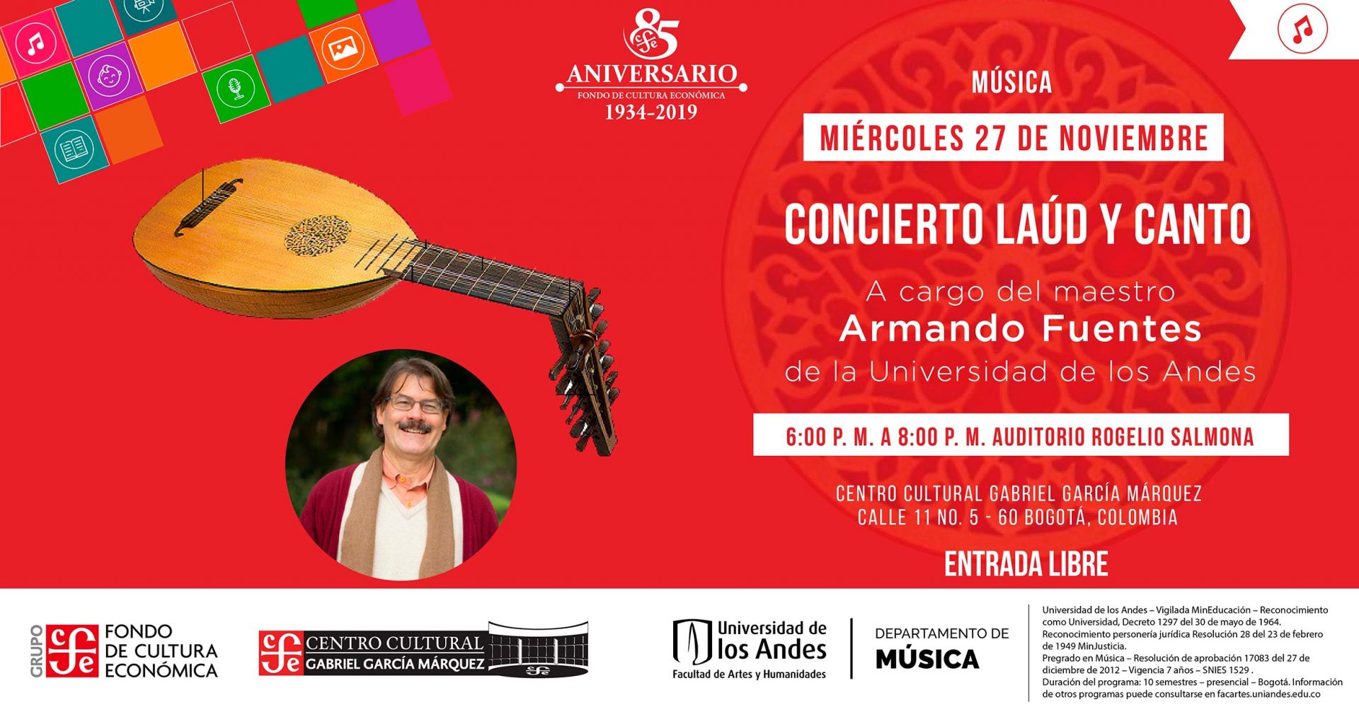 Concierto de laúd y canto con Armando Fuentes