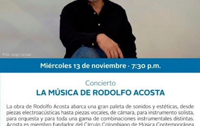 La música de Rodolfo Acosta, compositor (Colombia)