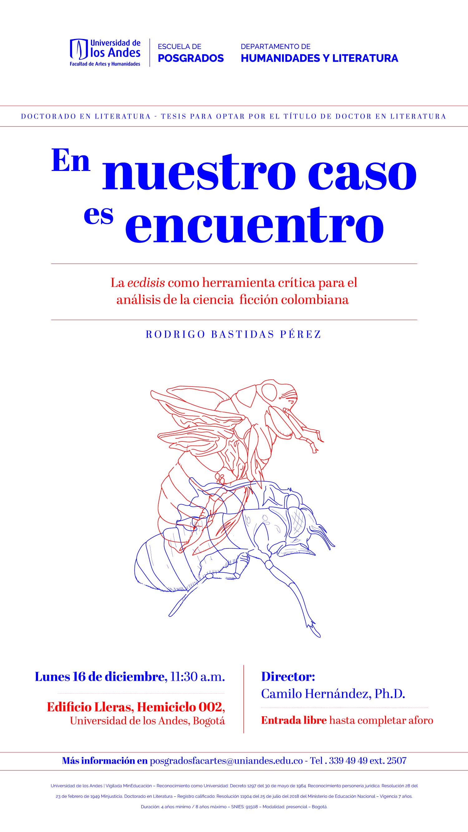 Tesis de doctor en literatura de Rodrigo Bastidas Pérez