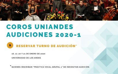 Audiciones corales 2020-1