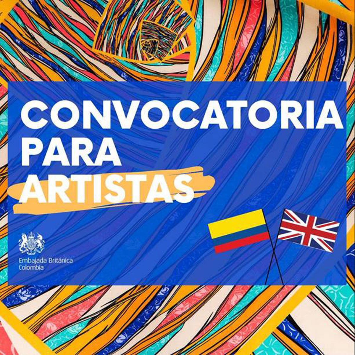 Convocatoria para artistas- Embajada Británica Colombia