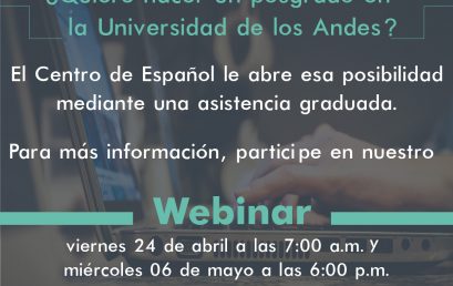 Webinar: Asistencias graduadas del Centro de Español