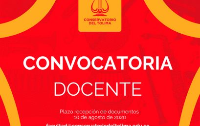 Convocatoria para músicos docentes: Universidad del Tolima