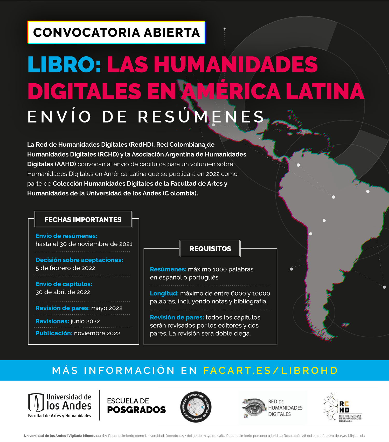 Envíe su texto para un volumen sobre Humanidades Digitales en América Latina que se publicará en 2022.