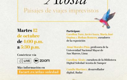 Lanzamiento de la exposición virtual. Un Atlas para Soledad Acosta. Paisajes de viajes imprevistos