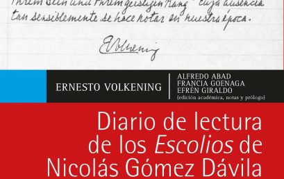 Diario de lectura de los Escolios de Nicolás Gómez Dávila. Cuadernos I y II