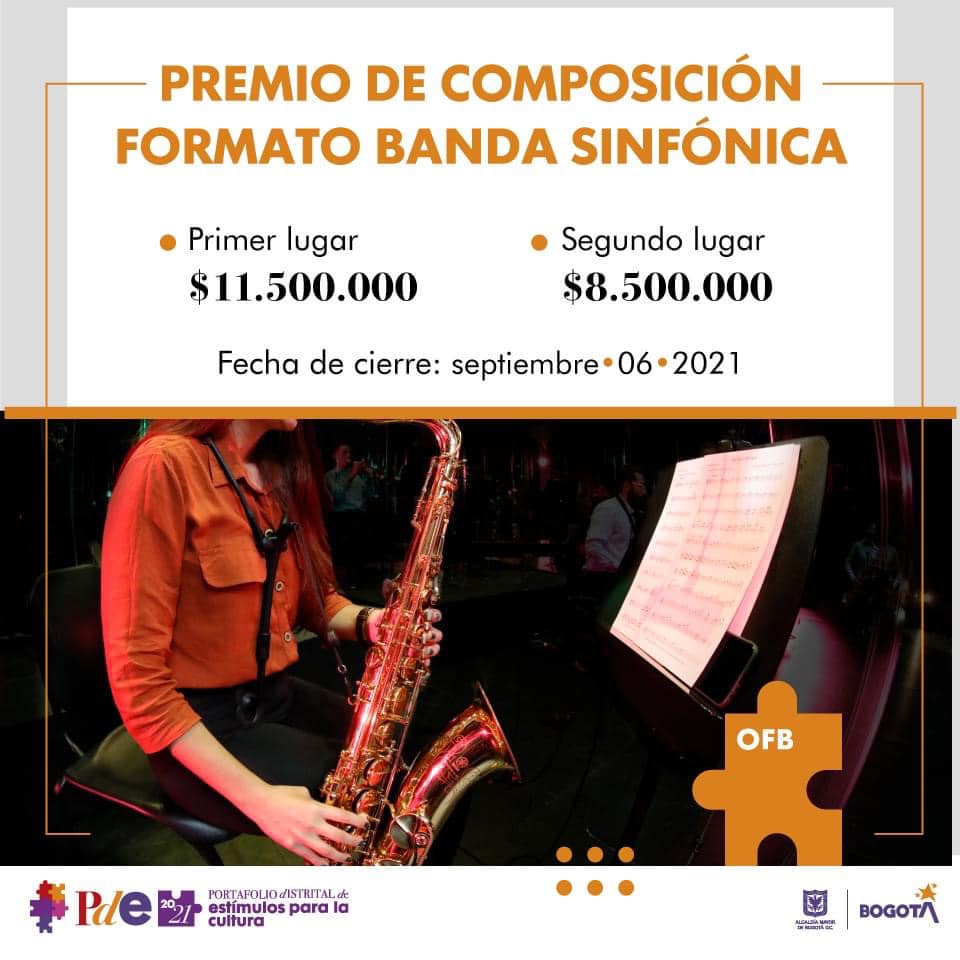 Premio de composición formato banda sinfónica  – OFB