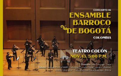 Andrés Silva en el Concierto 06 Ensamble Barroco de Bogotá en el Festival internacional de música clásica de Bogotá