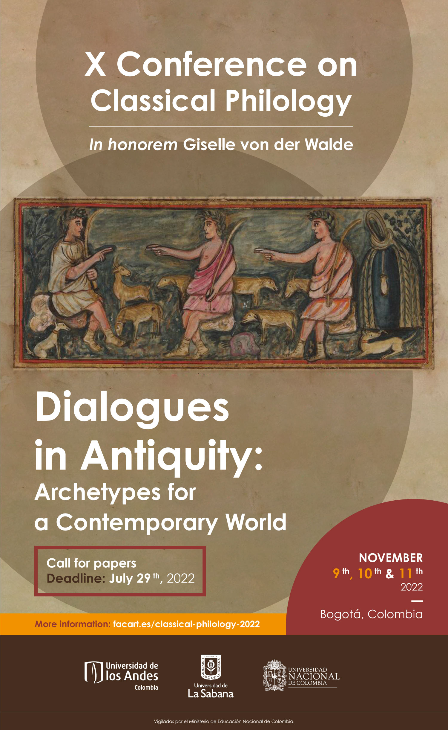Call for proposals X Conference on Classical Philology in honorem Giselle von der Walde