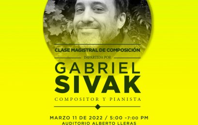 Clase magistral de composición impartida por Gabriel Sivak