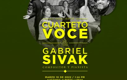 Concierto: Cuarteto Voce y Gabriel Sivak