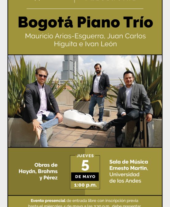 Concierto del Mediodía | Bogotá Piano Trío | Evento Presencial |
