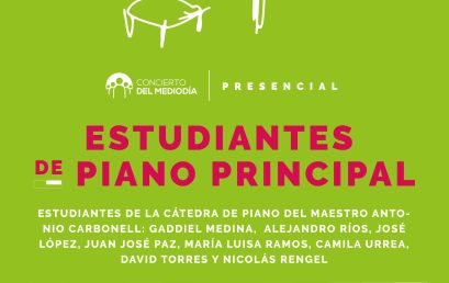 Concierto del Mediodía | Estudiantes Piano Principal | Evento Presencial |