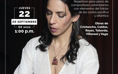 Concierto del Mediodía: Catalina Roldán (piano) | Evento Presencial |