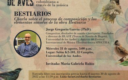 Bestiarios: charla con el maestro Jorge Gregorio García