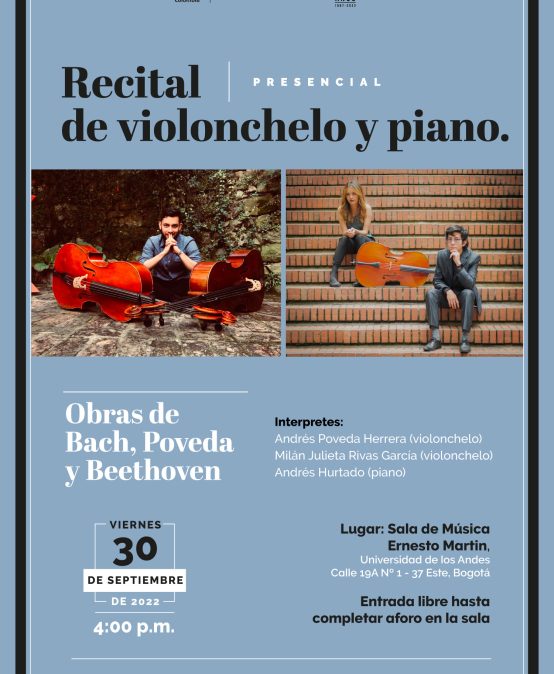 Recital de violonchelo y piano | Evento presencial |