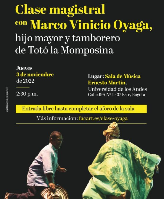 Clase magistral de percusión con Marco Vinicio Oyaga