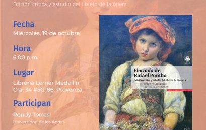 Presentación del libro: Florinda de Rafael Pombo en la Librería Lerner (Medellín)