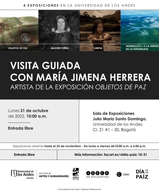 Visita guiada en Objetos de paz con María Jimena Herrera