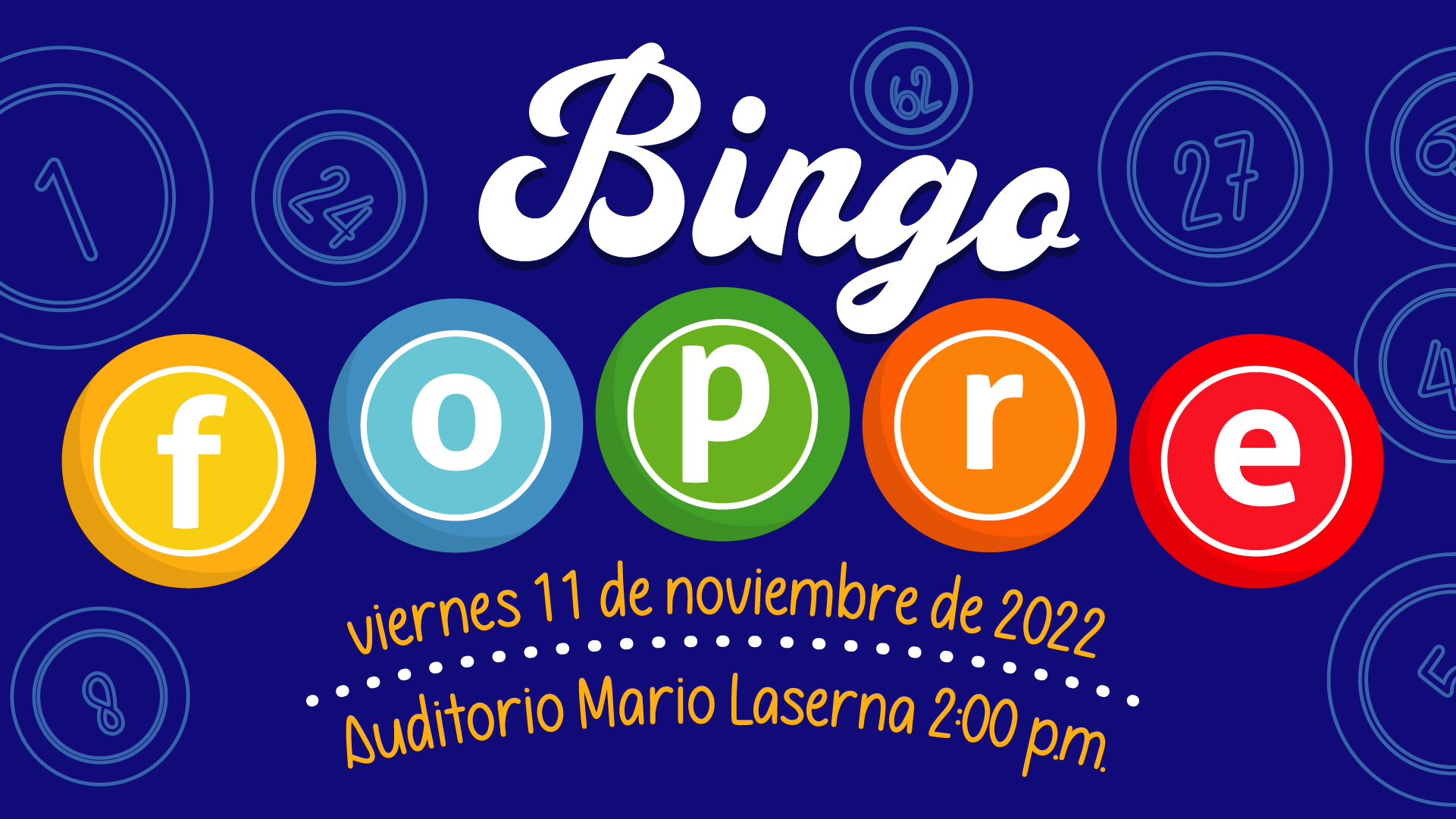 Este año, el Bingo FOPRE será un evento filantrópico inolvidable y divertido en el que la comunidad Uniandina podrá reunirse y participar de manera presencial o virtual